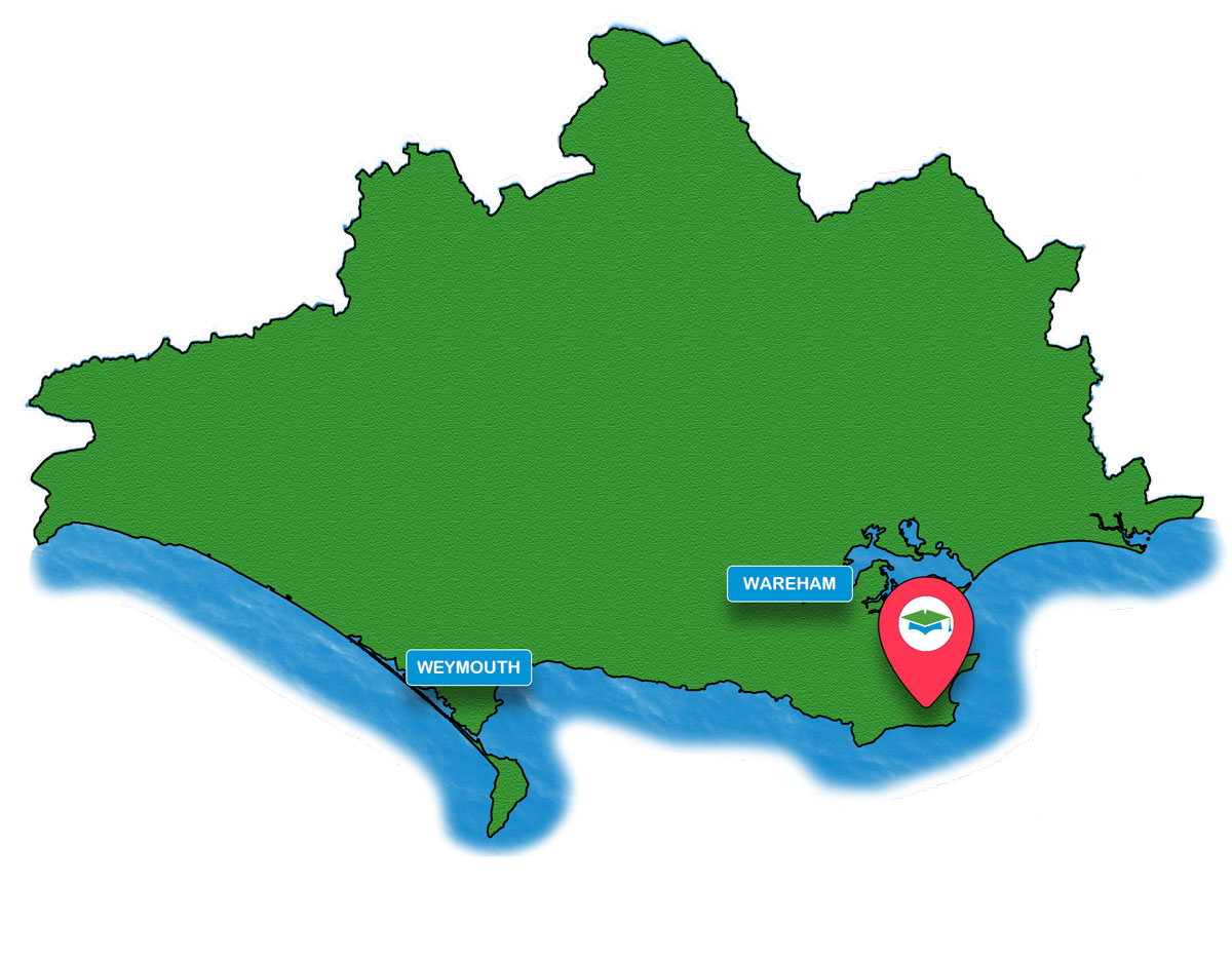 School trip Isle of Wight location map for Durlston Country Park